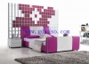 Two-tone leather bed-K969(YISO FURNITURE)